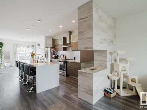 8716 150 Street, Edmonton, AB - Indoor Photo Showing Kitchen With Upgraded Kitchen