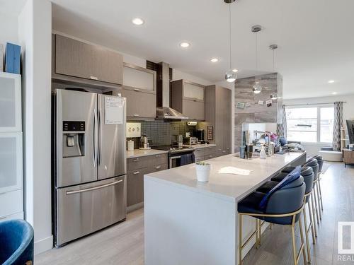 8718 150 Street, Edmonton, AB - Indoor Photo Showing Kitchen With Upgraded Kitchen