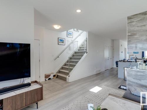 8718 150 Street, Edmonton, AB - Indoor Photo Showing Living Room