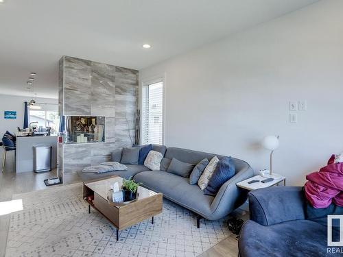 8718 150 Street, Edmonton, AB - Indoor Photo Showing Living Room