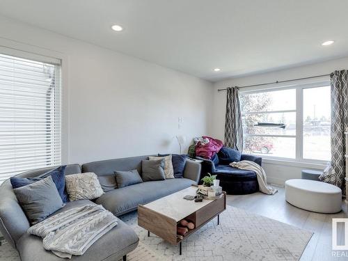 8718 150 Street, Edmonton, AB - Indoor Photo Showing Living Room