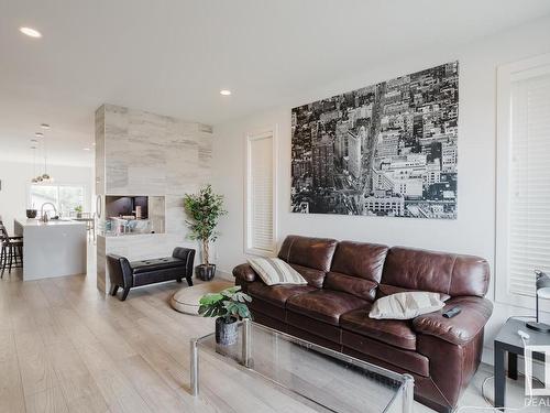 8720 150 Street, Edmonton, AB - Indoor Photo Showing Living Room