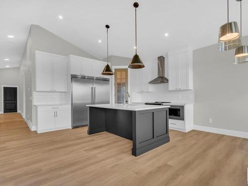 9843 223 Street, Edmonton, AB - Indoor Photo Showing Kitchen With Upgraded Kitchen