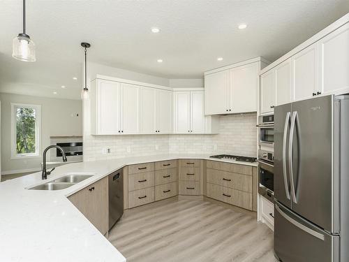 54325 Rge Rd 31, Rural Lac Ste. Anne County, AB - Indoor Photo Showing Kitchen With Double Sink With Upgraded Kitchen