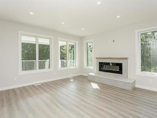 54325 Rge Rd 31, Rural Lac Ste. Anne County, AB - Indoor Photo Showing Living Room With Fireplace