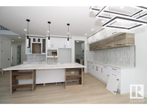 17128 2 Street, Edmonton, AB - Indoor Photo Showing Kitchen With Upgraded Kitchen