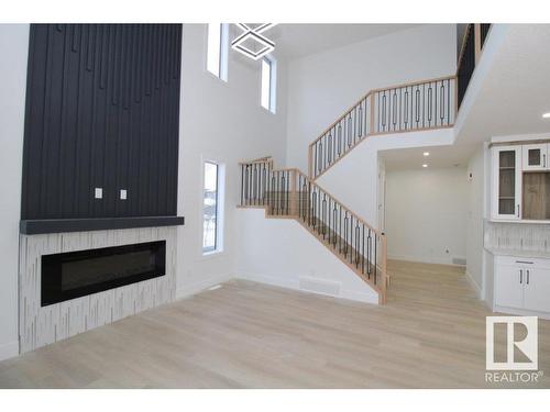 17128 2 Street, Edmonton, AB - Indoor With Fireplace