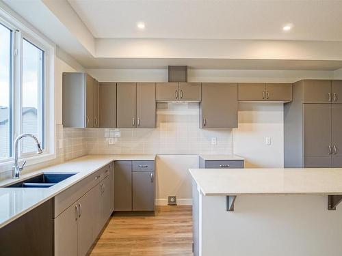 17647 49 Street, Edmonton, AB - Indoor Photo Showing Kitchen With Double Sink