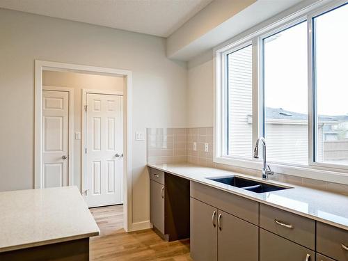 17647 49 Street, Edmonton, AB - Indoor Photo Showing Kitchen With Double Sink