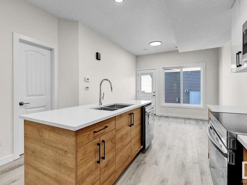 12740 130 Street, Edmonton, AB - Indoor Photo Showing Kitchen With Double Sink