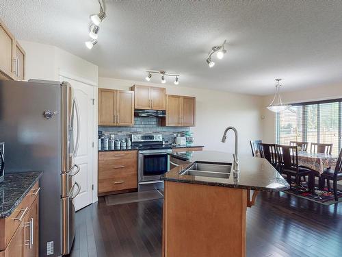 3204 17B Avenue Nw, Edmonton, AB - Indoor Photo Showing Kitchen With Double Sink