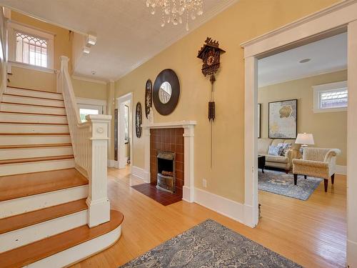 10347 Villa Avenue, Edmonton, AB - Indoor Photo Showing Other Room With Fireplace