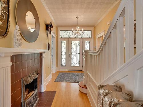 10347 Villa Avenue, Edmonton, AB - Indoor Photo Showing Other Room With Fireplace