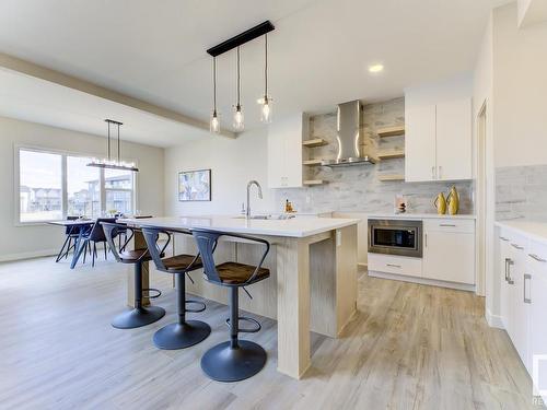 41 Rhea Crescent, St. Albert, AB - Indoor Photo Showing Kitchen With Upgraded Kitchen