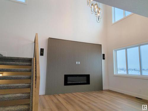 91 Edgefield Way, St. Albert, AB - Indoor Photo Showing Other Room With Fireplace