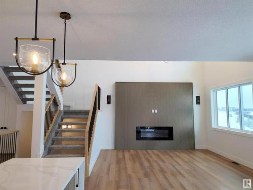 91 Edgefield Way, St. Albert, AB - Indoor With Fireplace