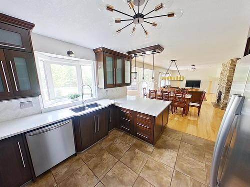 4903 58 Street, Barrhead, AB - Indoor Photo Showing Kitchen With Double Sink