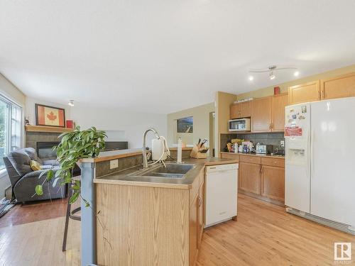 14612 137 Street, Edmonton, AB - Indoor Photo Showing Kitchen With Double Sink