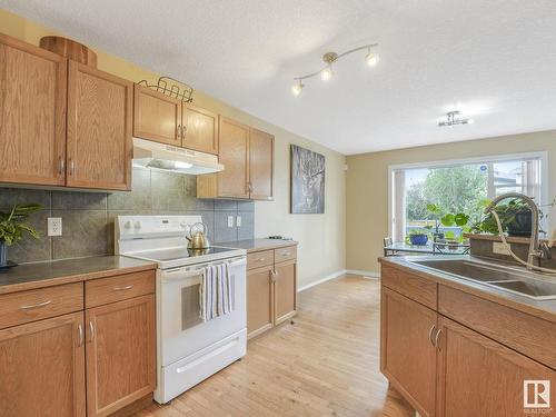 14612 137 Street, Edmonton, AB - Indoor Photo Showing Kitchen With Double Sink