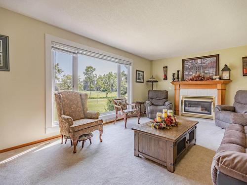 27132 Twp Rd 632B, Rural Westlock County, AB - Indoor Photo Showing Living Room With Fireplace