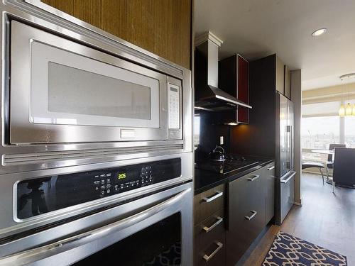 1804 10388 105 Street, Edmonton, AB - Indoor Photo Showing Kitchen With Stainless Steel Kitchen