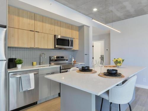 316 11141 84 Avenue, Edmonton, AB - Indoor Photo Showing Kitchen With Upgraded Kitchen