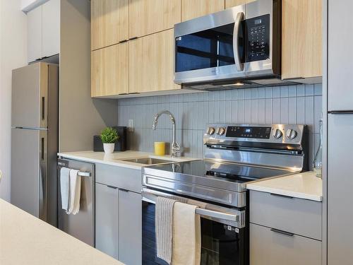 316 11141 84 Avenue, Edmonton, AB - Indoor Photo Showing Kitchen With Double Sink