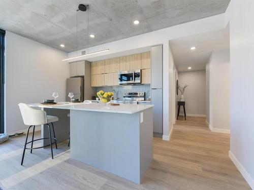 316 11141 84 Avenue, Edmonton, AB - Indoor Photo Showing Kitchen With Upgraded Kitchen