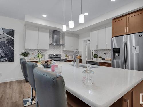 540 Eagleson Wynd, Edmonton, AB - Indoor Photo Showing Kitchen With Stainless Steel Kitchen