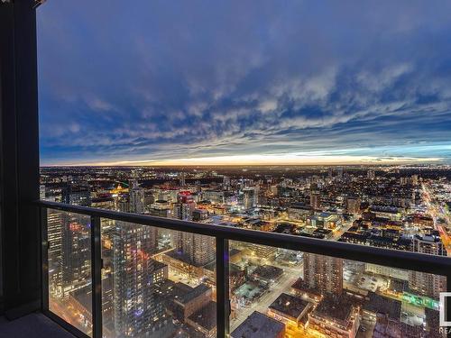 4107 10360 102 Street, Edmonton, AB - Outdoor With Balcony With View