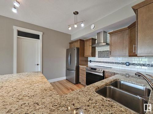 306 5201 Brougham Drive, Drayton Valley, AB - Indoor Photo Showing Kitchen With Double Sink