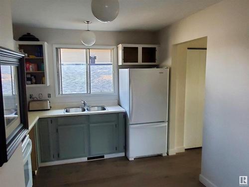 10425 77 Street, Edmonton, AB - Indoor Photo Showing Kitchen With Double Sink