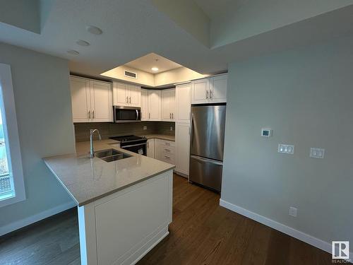 226 61 Festival Way, Sherwood Park, AB - Indoor Photo Showing Kitchen With Double Sink