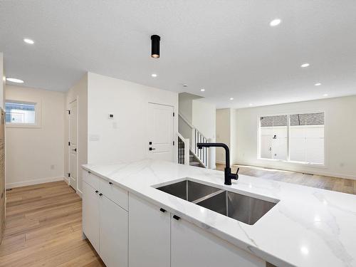 11740 91 Street, Edmonton, AB - Indoor Photo Showing Kitchen With Double Sink