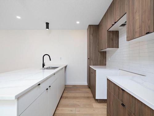 11740 91 Street, Edmonton, AB - Indoor Photo Showing Kitchen With Double Sink