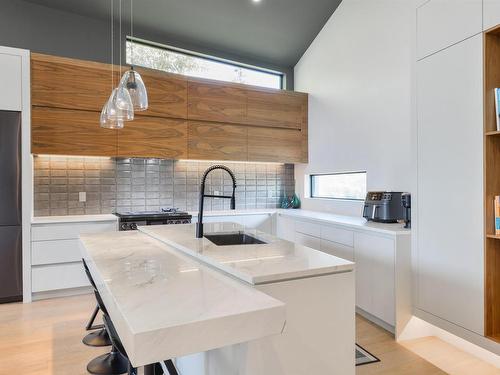 10918 117 Street, Edmonton, AB - Indoor Photo Showing Kitchen With Double Sink