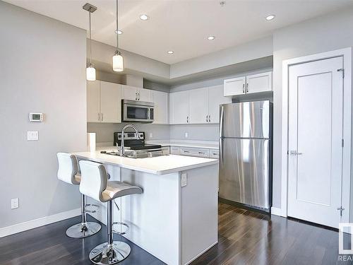 409 5029 Edgemont Boulevard, Edmonton, AB - Indoor Photo Showing Kitchen With Stainless Steel Kitchen With Upgraded Kitchen