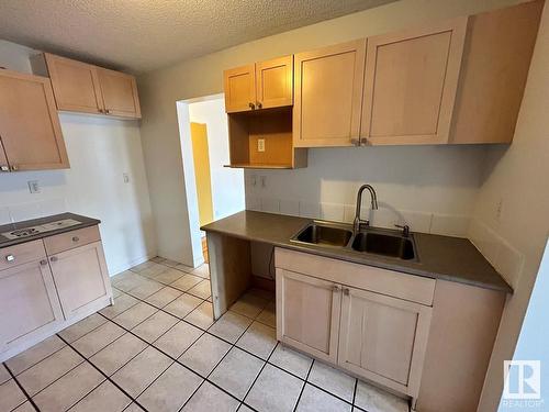 318 11217 103 Avenue, Edmonton, AB - Indoor Photo Showing Kitchen With Double Sink