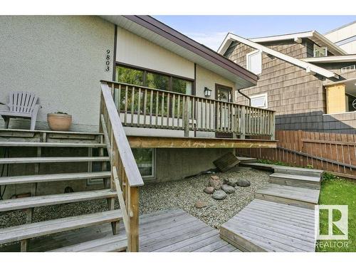 9803 92 Avenue, Edmonton, AB - Outdoor With Deck Patio Veranda With Exterior