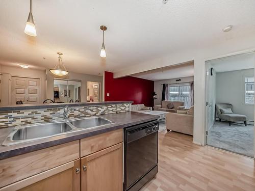 124 646 Mcallister Loop, Edmonton, AB - Indoor Photo Showing Kitchen With Double Sink