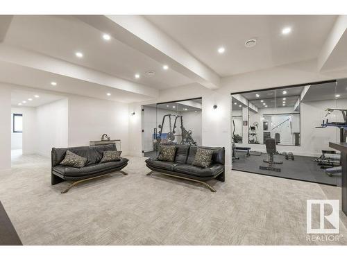 6 Lake Ridge Estates, Rural Parkland County, AB - Indoor Photo Showing Gym Room