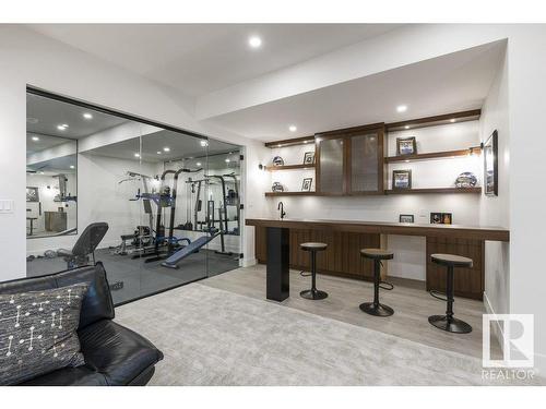 6 Lake Ridge Estates, Rural Parkland County, AB - Indoor Photo Showing Gym Room