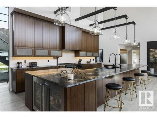 6 Lake Ridge Estates, Rural Parkland County, AB - Indoor Photo Showing Kitchen With Upgraded Kitchen