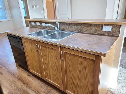 515 10503 98 Avenue, Edmonton, AB - Indoor Photo Showing Kitchen With Double Sink