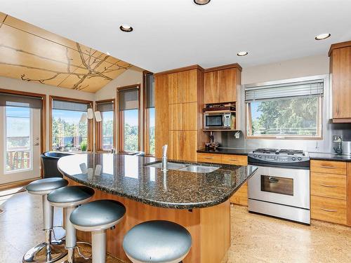 8911 97 Street, Edmonton, AB - Indoor Photo Showing Kitchen With Double Sink