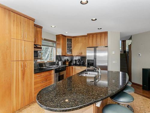 8911 97 Street, Edmonton, AB - Indoor Photo Showing Kitchen With Double Sink