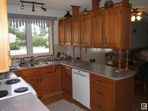 5621 48 Street, Vegreville, AB - Indoor Photo Showing Kitchen With Double Sink