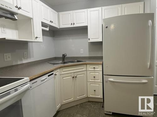 112 7511 171 Street, Edmonton, AB - Indoor Photo Showing Kitchen With Double Sink