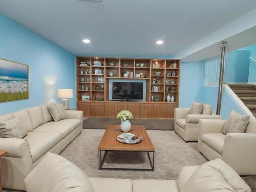 2730 136A Avenue, Edmonton, AB - Indoor Photo Showing Living Room With Fireplace