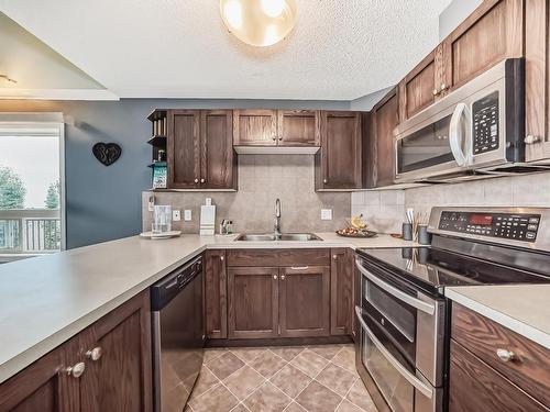 426 1520 Hammond Gate, Edmonton, AB - Indoor Photo Showing Kitchen With Double Sink